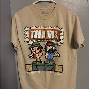 Barrio Bros. Pixel Graphic Tee - Tan